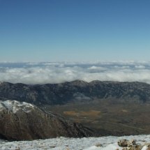 View from Gigilos summit with Omalos Plateau 