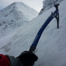 Ice climbing Spathi North East face (II+, PD+)