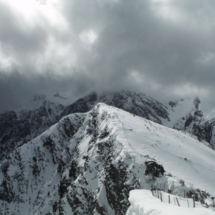 From KALLERGI Mountain Shelter - Gigilos at the background (in the clouds)