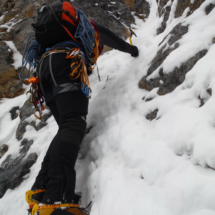 GIGILOS Mountain -cimping Pinokio couloir -Feb 2016