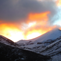 Sunrise in Livada -Grias Soros summit in the background (2,331m)