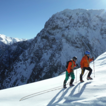 Gigilos at the background -Climbing to Psilafi -Jan 2017