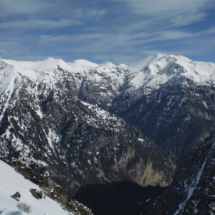 View from Galatis -(from left to right) Melidaou, Svourihti, Modaki, Pahnes &amp; down Samaria gorge