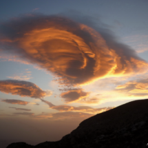 Sunrise from Volika Hut (1,400m)